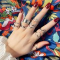 9 Pack Stainless Steel Rings Set for Women Teen Girls 9 Pack Stainless Steel Rings Set for Women Teen Girls
