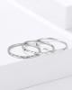 1mm 9pcs Women Men Stainless Steel Rings