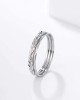 1mm 9pcs Women Men Stainless Steel Rings