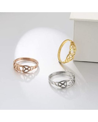 10Pcs Moon Adjustable Women Ring Stainless Steel Silver Gold Rose Gold Jewelry