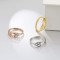 10Pcs Moon Adjustable Women Ring Stainless Steel Silver Gold Rose Gold Jewelry