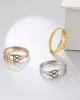 10Pcs Moon Adjustable Women Ring Stainless Steel Silver Gold Rose Gold Jewelry